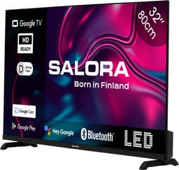Salora 32GOOGLETV - Smart TV - 32 inch - HD - Google TV - Zwart — thumbnail 4
