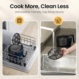 Moly Airfryer 3 Liter - 1400W - Heteluchtfriteuse - Compacte Air Fryer - Voor Frituren, Bakken en Bereiden — thumbnail 3