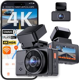 Vantrue E2 Pro Dashcam voor- en achterkant, verbeterde achteruitcamera 2,5K, dashboardcamera 4K+2,5K voor auto's, WiFi, GPS, nachtzicht, 24H parkeermodus, IPS 2,45", ondersteuning voor 1TB — thumbnail 1