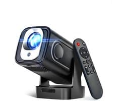Draagbare Beamer - 4K met Native 1080P - Mini Projector - Draagbare Mini Beamer - Zwart - 19cm x 16cm x 14cm