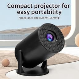Mini -Projector met WiFi Bluetooth, 1080p Support Portable Projector, 270 ° Roteerbare, Automatische Horizontale Correctie, Filmprojector voor Tv -stick, HDMI, USB, Laptop, PC — thumbnail 2
