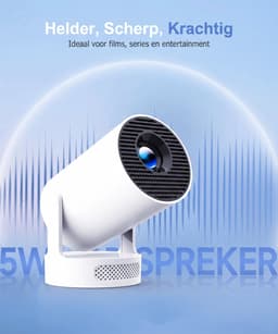 Qomfort Smart TV Projector 4k - Beamer - WIFI & Bluetooth - Android 14 — thumbnail 2