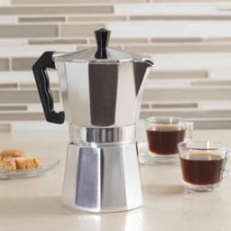 Percolator 3 Kops - Mokkapot Coffee Espresso Maker - Italiaanse Koffiepot Moka Express Pot - 150ml - Zilver Kleurig — thumbnail 4
