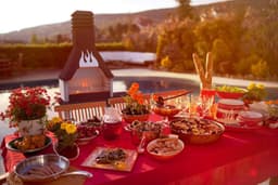 Sarom Fuoco - Betonnen barbecue - Prometeo - Houtskool en hout - 125 x 64 x 215,5 cm — thumbnail 2