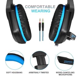Multi-Platform Gaming Headset Over-Ear Hoofdtelefoon – Bedraad 3,5 mm Jack – Microfoon – LED – Geschikt voor PS5, PS4, Xbox One, PC, Laptop, Nintendo Switch — thumbnail 2