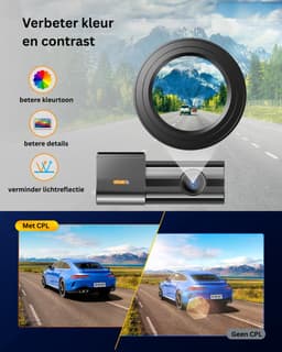 mavoa® Dashcam - Dashcam Voor Auto - Dashcam Voor En Achter - Zwart — thumbnail 3