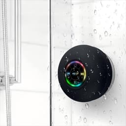 Bluetooth Luidspreker Douche Speaker Draadloze Draagbare Mini Hoorn Speaker Zuignap voor Badkamer Bass Stereo Trompet Draadloze Ondersteuning LED Licht voor Douche Thuis en Buiten Etc — thumbnail 1