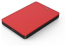 Externe Harde Schijf - Draagbare Opslag - Bestanden Opslaan - Snelle Data Transfer - 320 GB - Rood — thumbnail 1