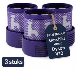 Brosendaal Filter geschikt voor Dyson Cyclone V10 stofzuiger filter - SV12 | SV27 - Wasbaar en Herbruikbaar - 3 stuks — thumbnail 1