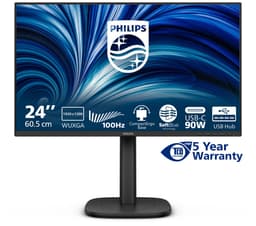Philips 3000 series 24B2U3301D/00 computer monitor 61,2 cm (24.1") 1920 x 1200 Pixels WUXGA LCD Zwart — thumbnail 5