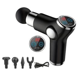 Mini-massagepistool met LCD-scherm - 32 snelheden voor diepe spiermassage en fitness — thumbnail 1