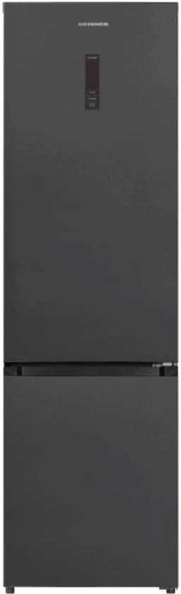 Heinner HCNF-HM377INVDGHC Koel-vriescombinatie 377 L – No Frost – Inverter – Touch Display – InoxCool Technologie – Houten Wijnrek – Donkergrijs – 5 Jaar Garantie — thumbnail 1