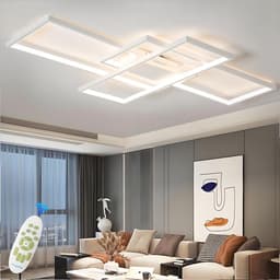 Dimbare LED-plafondlamp met afstandsbediening voor woonkamer en slaapkamer – Creatief en energiebesparend ontwerp — thumbnail 2