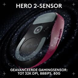 Logitech G Pro X Superlight 2 DEX - Draadloze Gaming Muis - Lightspeed - Roze — thumbnail 2