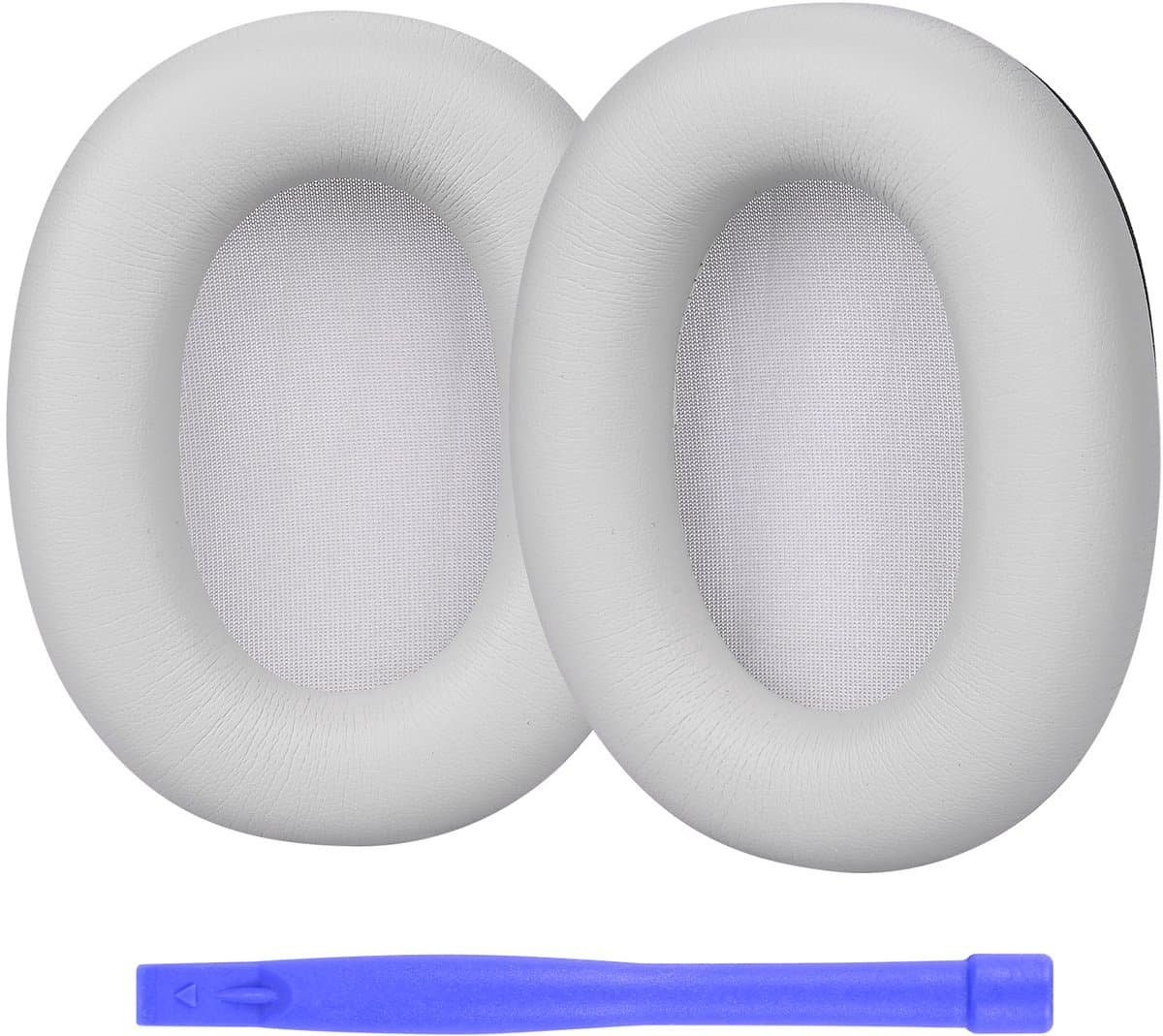 Vervangende Oorkussens voor Sony WH-1000XM6 Noise Cancelling Hoofdtelefoon van MMOBIEL - Memory Foam en Protein PU Koptelefoon Oorkussens - Noise Isolation Earpads – Zilver — afbeelding 1