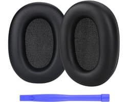 Vervangende Oorkussens voor Sony WH-1000XM6 Noise Cancelling Hoofdtelefoon van MMOBIEL - Memory Foam en Protein PU Koptelefoon Oorkussens - Noise Isolation Earpads – Zwart