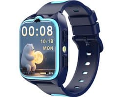 Blackview Z30 - Smartwatch - Kindersmartwatch - 1,75 inch IPS scherm - 4G - GPS - 800 mAh - IP68 waterdicht - Bluetooth 5.3 - Blauw
