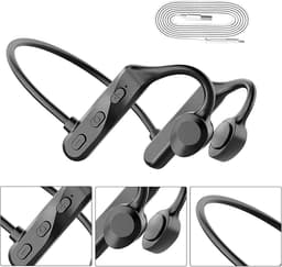Bone conduction koptelefoon - Bluetooth 5.0 Sport-oordopjes - 8 uur speeltijd, waterbestendige draadloze koptelefoon voor training, hardlopen, gym, wandelen, fietsen — thumbnail 5