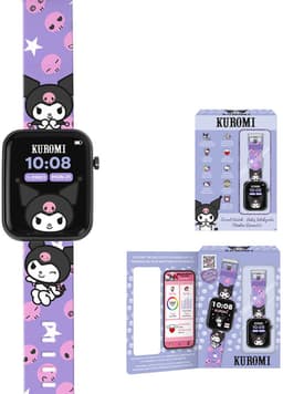 Kuromi interactieve smartwatch – kind horloge met app – touchscreen en camera – Paars – 11,4x16x5 cm — thumbnail 1