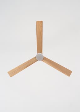 CREATE - Stille plafondventilator 40W met licht - Wit / Licht hout - Ø152cm - Afstandsbediening - WIND MODERN — thumbnail 3