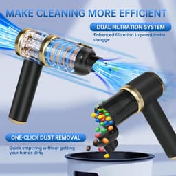 Lexium Kruimeldief snoerloos – Kruimeldief met steel – Nat&Droog – Handstofzuiger – Extreme zuigkracht – Kruimeldief snoerloos – Kruimelzuiger – Jouw ultieme schoonmaakpartner – Kruimelzuiger – Autostofzuiger – Handstofzuiger - Draadloos — thumbnail 5