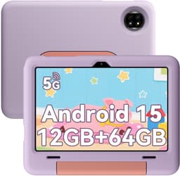 Blackview Tab 20 Kids Tablet - Kindertablet - 12GB RAM - 64GB ROM - 10.1 inch - Android 15 - Ouderlijk Toezicht App - Oogzorgmodus - Inclusief Beschermhoes - Paars — thumbnail 1