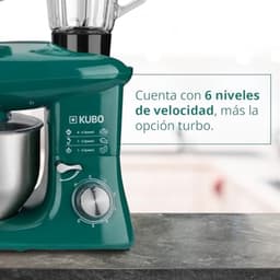 Keukenmachine met 7 accessoires voor veelzijdig koken - Groen - 6 Liter — thumbnail 5