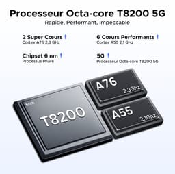DOOGEE Note59 Pro+ 5G - Mobiele telefoon - Smartphone - 36 GB RAM+ 512 GB ROM - Android 15 - 6,75 in HD+ 120 Hz - 6250mAh/18W - UNISOC T8200 - Camera 50 MP - Face ID - GPS - Zwart — thumbnail 2