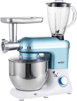 1300W 5-in-1 Keukenmachine – Multifunctionele Stand Mixer, Vleesmolen, Blender & Sapmachine – 6 Snelheden — thumbnail 2
