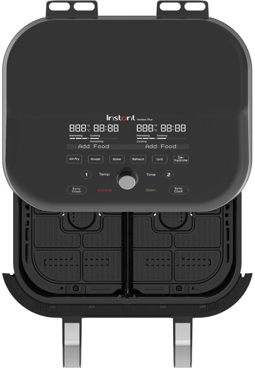 Instant Vortex Plus VersaZone Airfryer 8,5 L - RVS ClearCook Raam - Dubbele Mand of XXL Enkele Zone - 8-in-1 met SyncCook en SyncFinish - EvenCrisp Luchtstroom - Energiezuinig en Stille Werking — afbeelding 1