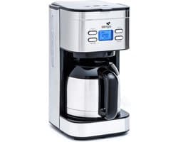 Programmeerkbaar elektrisch koffiezetapparaat met thermoskan en aromaselector