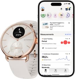 Withings ScanWatch 2 - 38mm - Hybride Smartwatch - Ros�Goudkleurig — thumbnail 4