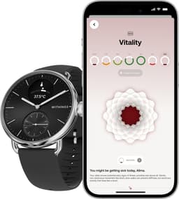 Withings ScanWatch 2 - 38 mm Hybride Smartwatch - ECG, AFib Detectie, SpO₂ Meter, Hartslagmeter, Slaaptracker, Menstruatiecyclus Tracking, 24/7 Temperatuurmeting, 35 Dagen Batterij, Saffierglas, 5 ATM Waterdicht — thumbnail 4