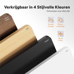 SENSE7 NOJO LIGHT - Zit Sta Bureau - 140 cm x 70 cm - Elektrisch bureau - Verstelbare bureau - Elektrische Hoogteverstelling - Hoogte 72-118 cm - Intelligent Bedieningspaneel - Lichtbruin-wit — thumbnail 5