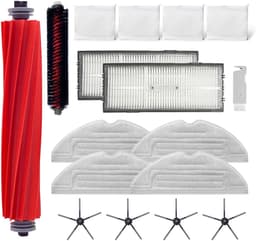 Robotstofzuiger accessoire set - voor Roborock S7 Pro Ultra/Roborock S7 MaxV Ultra - 1 rolborstel, 1 zelfreinigende borstel, 2 HEPA-filters, 4 zijborstels, 4 doekjes, 4 stofzakken - 16 stuks - Stofzuiger Vervangingsset — thumbnail 1