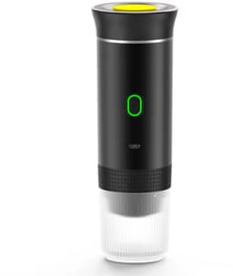 Lordani Draagbaar Koffieapparaat voor Onderweg | Inclusief Tas | 60ml | 12 Volt | Espresso | Nespresso | Dolce Gusto | Capsule Koffie | Gemalen Koffie | Cups | Oplaadbaar | Draagbare Koffiemachine | Zwart — thumbnail 2