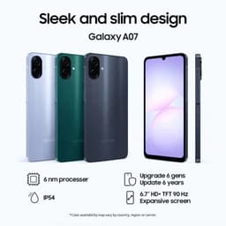 Samsung Galaxy A07 - 128GB - Black — thumbnail 2