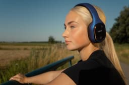 Grixx draadloze Bluetooth koptelefoon - Over-ear - Microfoon - Blauw - Lichtgewicht — thumbnail 5
