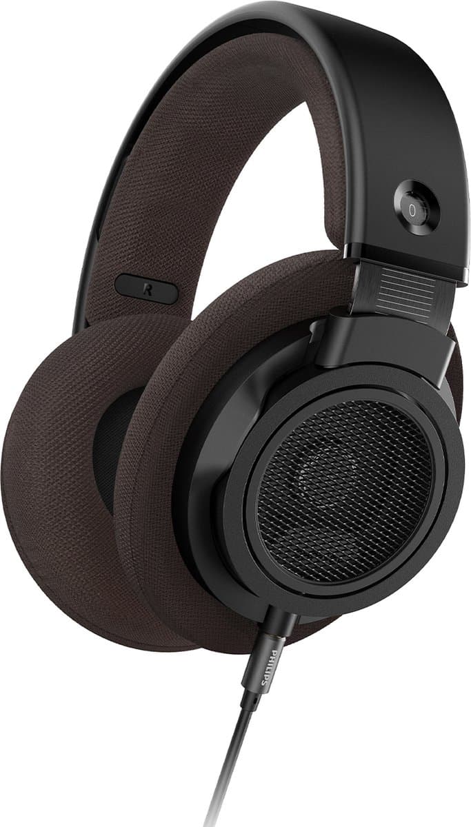 PHILIPS CENTURY RANGE - The Freddie - SHP9500CY/00 HiFi stereo hoofdtelefoon - over ear - 50mm neodymium drivers - 3 meter kabel - open klankkast - duurzame stalen lichtgewicht hoofdband - Bruin/Zwart — afbeelding 1