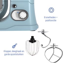 Westinghouse Retro Standmixer - 1200W - Keukenmachine 5L Mengkom - Keukenrobot - Keukenmixer - Foodprocessor - Blauw — thumbnail 2
