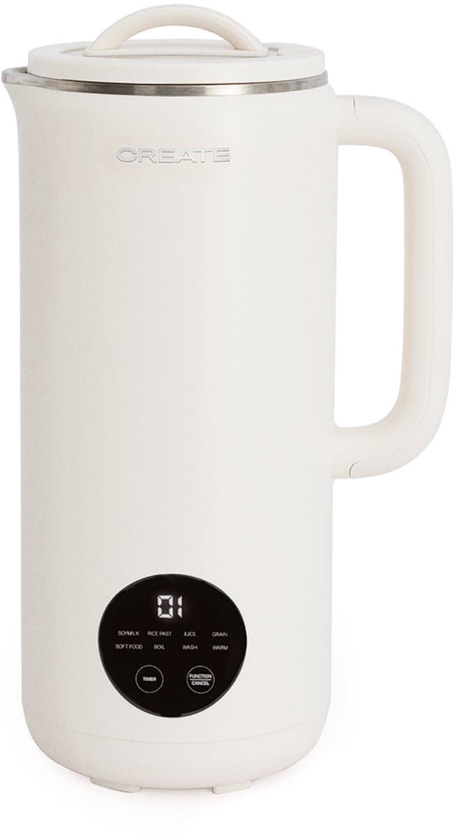 CREATE - Multifunctionele machine van 850 ml voor plantaardige melk, compotes, granenpapjes, groentecrèmes, sapjes - Timer 12 uur - Gebroken wit- VEGAN MILK MAKER STUDIO — afbeelding 1