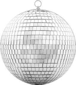 Discobal - Discobol - Spiegelbol - zilver - 20 cm — thumbnail 1