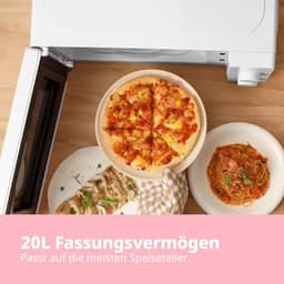 Solo Magnetron Oven met 5 Kookniveaus en Draaiplateau, 20 L/700 W - Wit — thumbnail 5