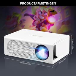 DailySupplies® Mini Beamer - Projector met Wifi - Bluetooth — thumbnail 2