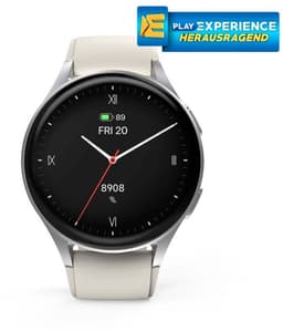 Hama Smartwatch 8900 GPS AMOLED 1.32 Zilverkleurig/Beige — thumbnail 4