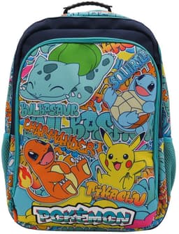 Pokémon - Rugzak - 3 vakken - Premium Quality - 43cm - Pikachu - Squirtle - Charmander - Bulbasaur — thumbnail 1