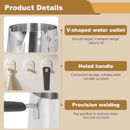 Turkse Koffie Maker Boter Verwarmer Mini RVS Griekse Koffie Verwarmende Smeltende Melkpan met Tuit voor Thuis Café, 350ml Koffie Verhitpan, — thumbnail 5