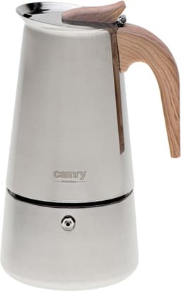 Camry CR 4424 RVS Moka Pot – 9 Kops Espresso Percolator – Geschikt voor Inductie, Gas, Keramisch & Halogeen – 450ml – Veiligheidsventiel – Vaatwasserbestendig — thumbnail 1