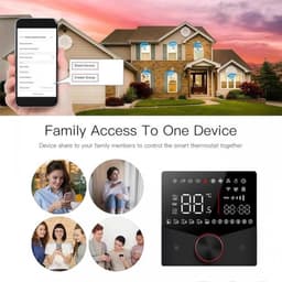 Wi-Fi Thermostaat met Touchscreen - Programmeerbare Draadloze Thermostaat voor Verwarming — thumbnail 5