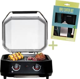 Cozze® E-500 Elektrische Grill met 2 zones 230 V/2100 W - Inclusief gratis BBQ-set — thumbnail 1